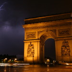 Lightning at Arc de Triomphe C