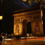 Lightning at Arc de Triomphe D